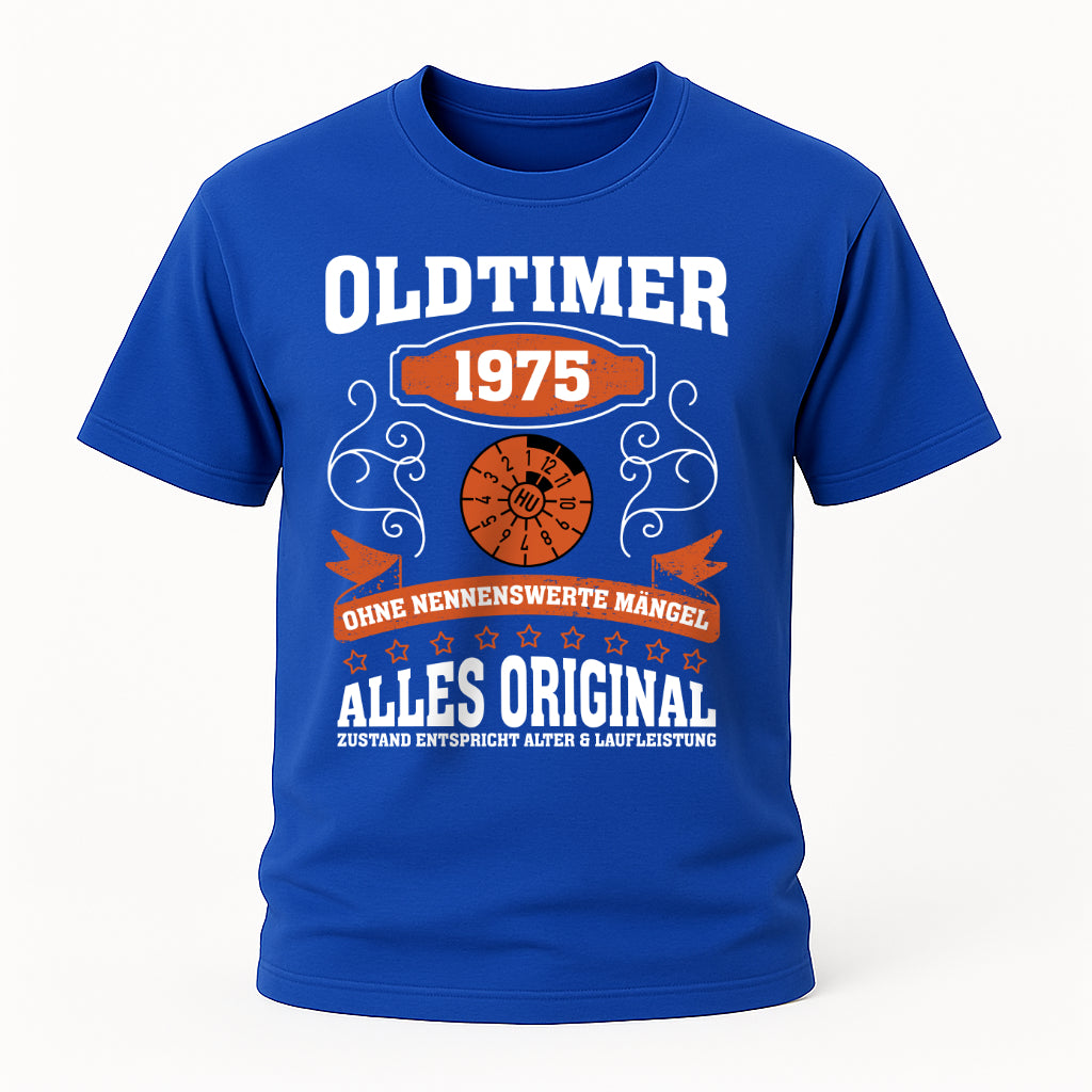 50. Geburtstag Oldtimer 1975 Zustand entspricht Alter und Laufleistung TÜV Lustiges Mechaniker Geschenk T-Shirt