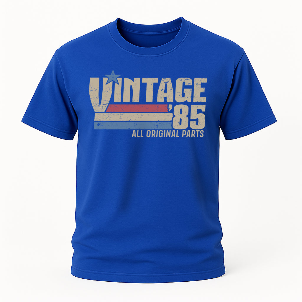 40. Geburtstag Jahrgang 1985 Vintage 85 Original Parts Retro Geschenk T-Shirt