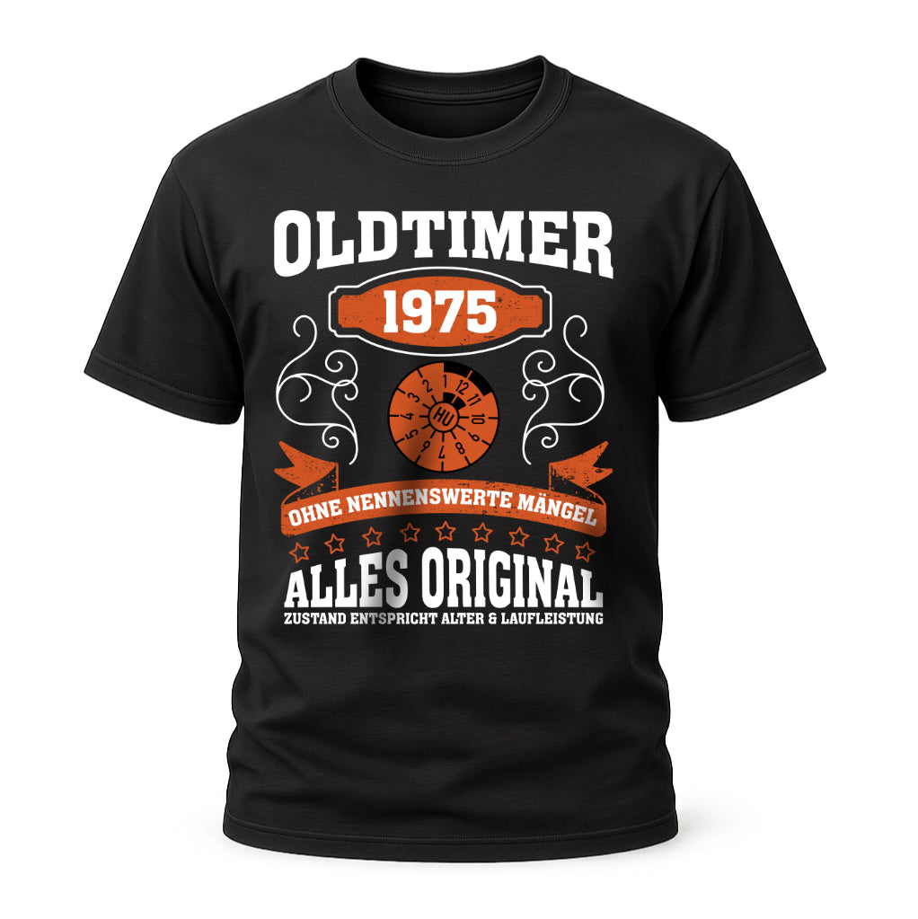 50. Geburtstag Oldtimer 1975 Zustand entspricht Alter und Laufleistung TÜV Lustiges Mechaniker Geschenk T-Shirt