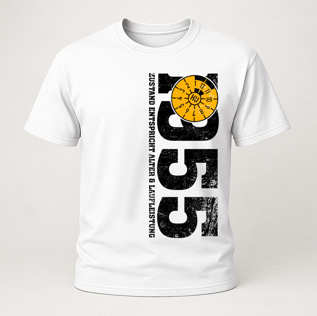 70. Geburtstag 1955 Zustand entspricht Alter und Laufleistung TÜV Lustiges Mechaniker Geschenk T-Shirt