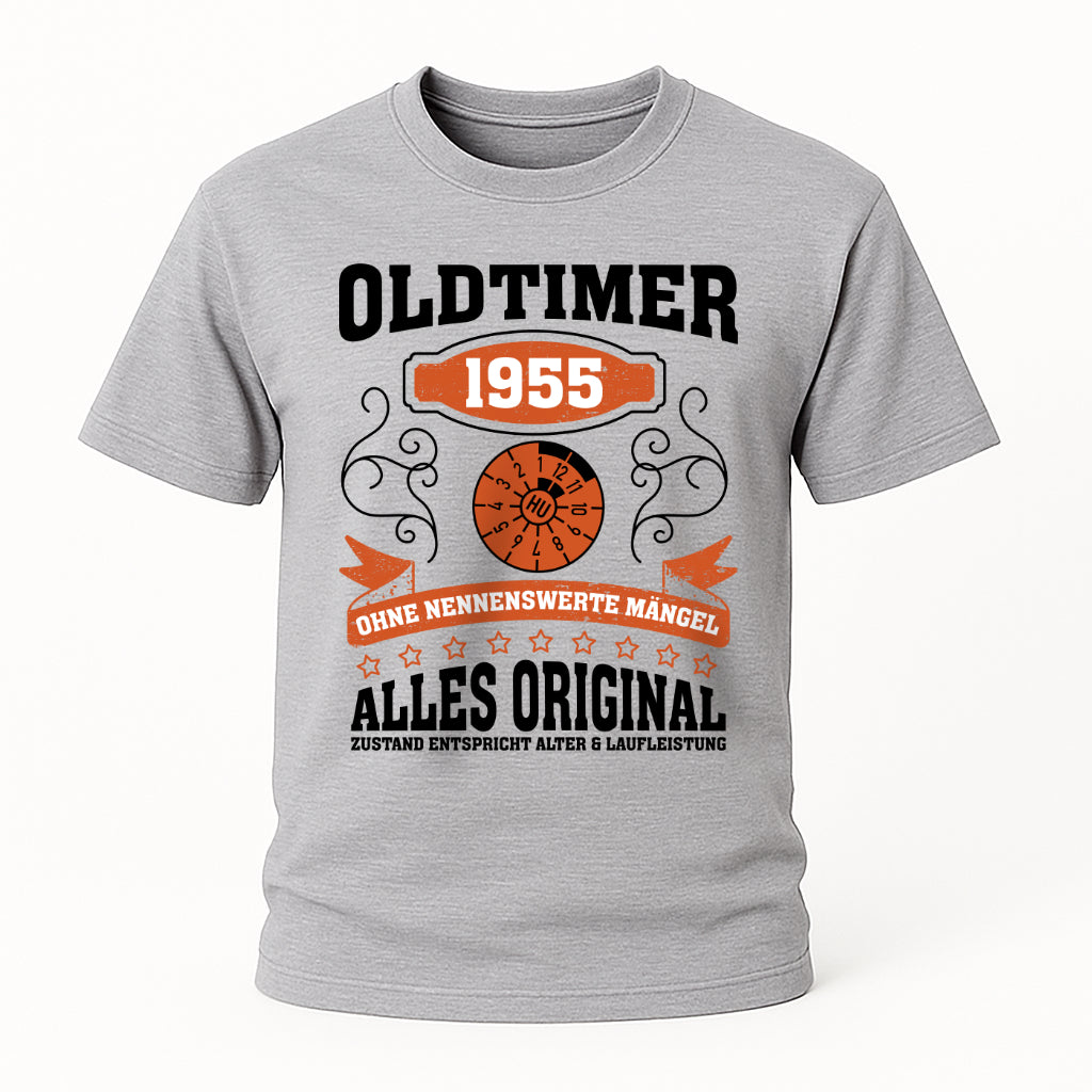 70. Geburtstag Oldtimer 1955 Zustand entspricht Alter und Laufleistung TÜV Lustiges Mechaniker Geschenk T-Shirt