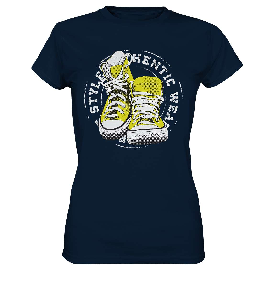 80s Retro Style Sneaker Streetwear - Ladies Premium Shirt