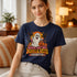 Komm auf die dunkle Seite Halloween T-Shirt mit Geist und Süßigkeiten Retro