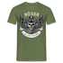 Biker Motorrad Totenkopf Böser Alter Mann T-Shirt - Militärgrün