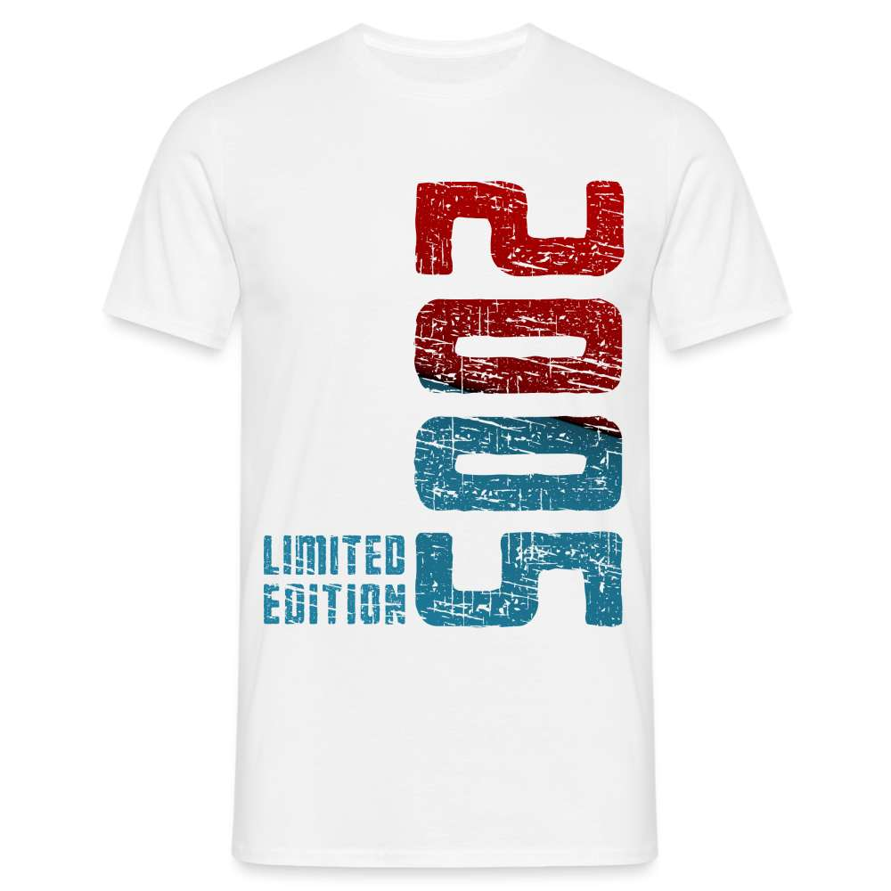 18. Geburtstag - Limited Edition - Geboren 2005 Geburtstags Geschenk T-Shirt - weiß