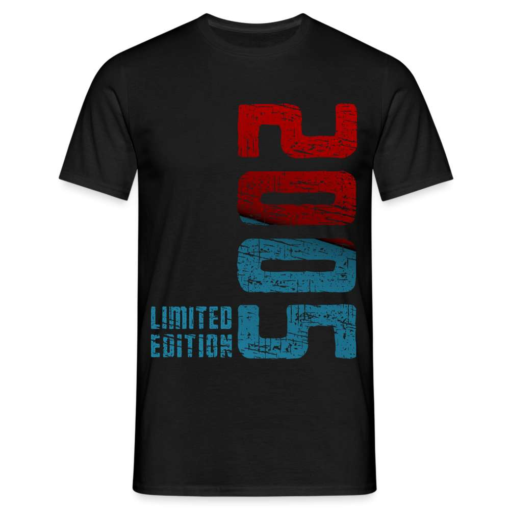 18. Geburtstag - Limited Edition - Geboren 2005 Geburtstags Geschenk T-Shirt - Schwarz