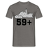 60. Geburtstag 59+ Katze Mittelfinger Lustiges Geschenk T-Shirt - Graphit