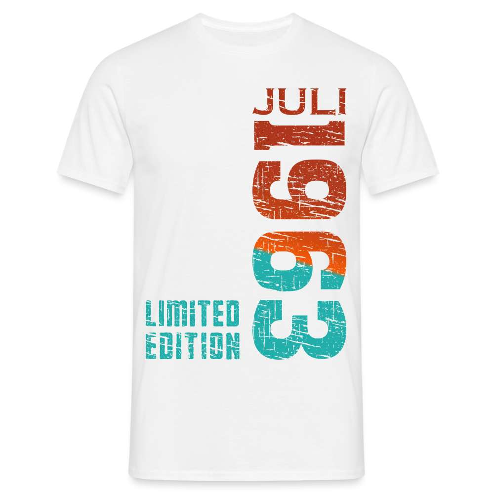 60. Geburtstag JULI 1963 Limited Edition Geburtstags Geschenk T-Shirt - weiß