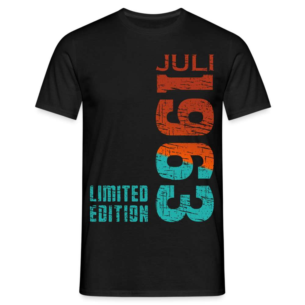 60. Geburtstag JULI 1963 Limited Edition Geburtstags Geschenk T-Shirt - Schwarz