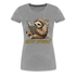 Faultier Buch Kopfhörer - Nicht stören Lustiges Frauen T-Shirt - Grau meliert