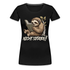 Faultier Buch Kopfhörer - Nicht stören Lustiges Frauen T-Shirt - Schwarz