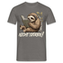 Faultier Buch Kopfhörer - Nicht stören Lustiges Frauen T-Shirt - Graphit