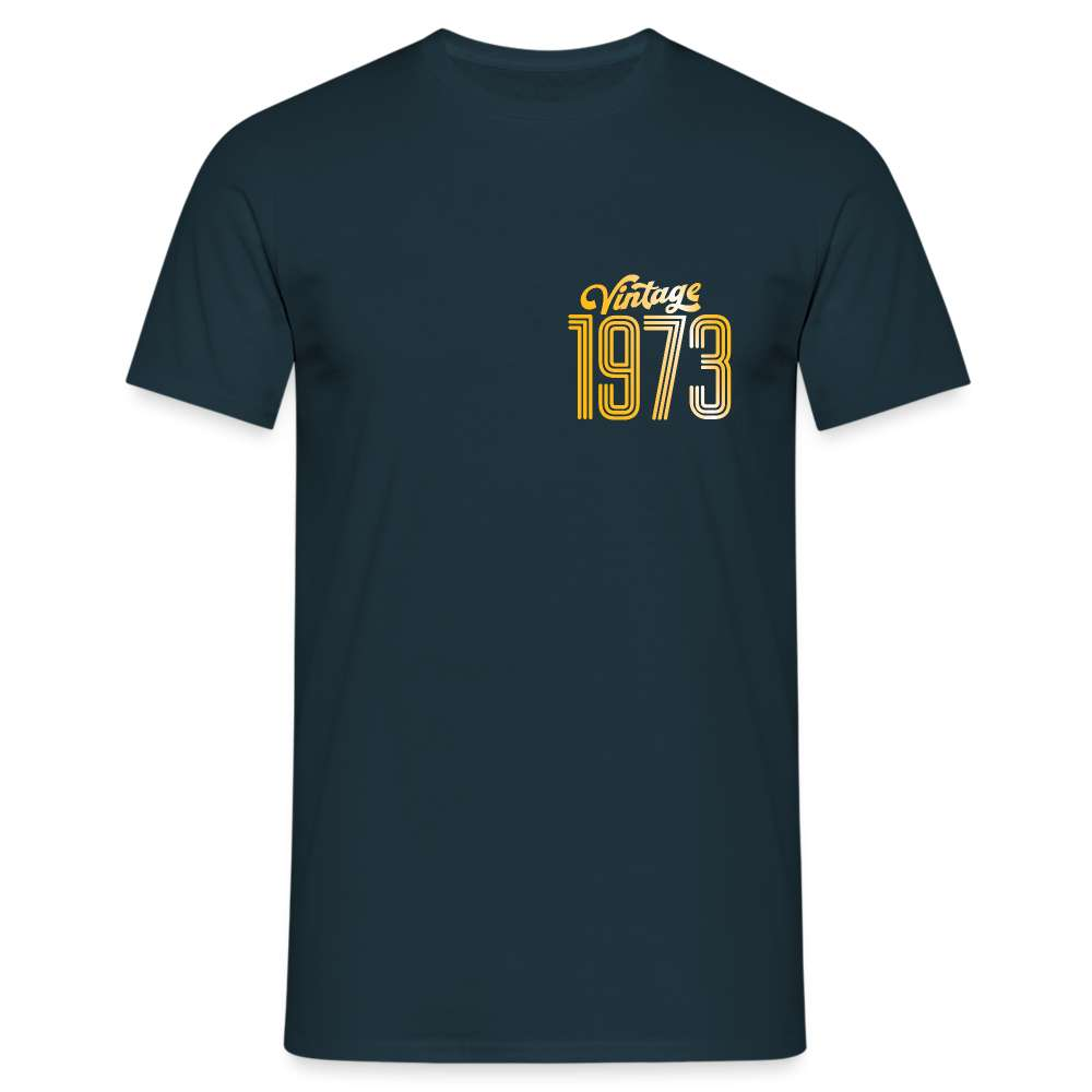 50. Geburtstag - Vintage 1973 - Geburtstags Geschenk - T-Shirt - Navy