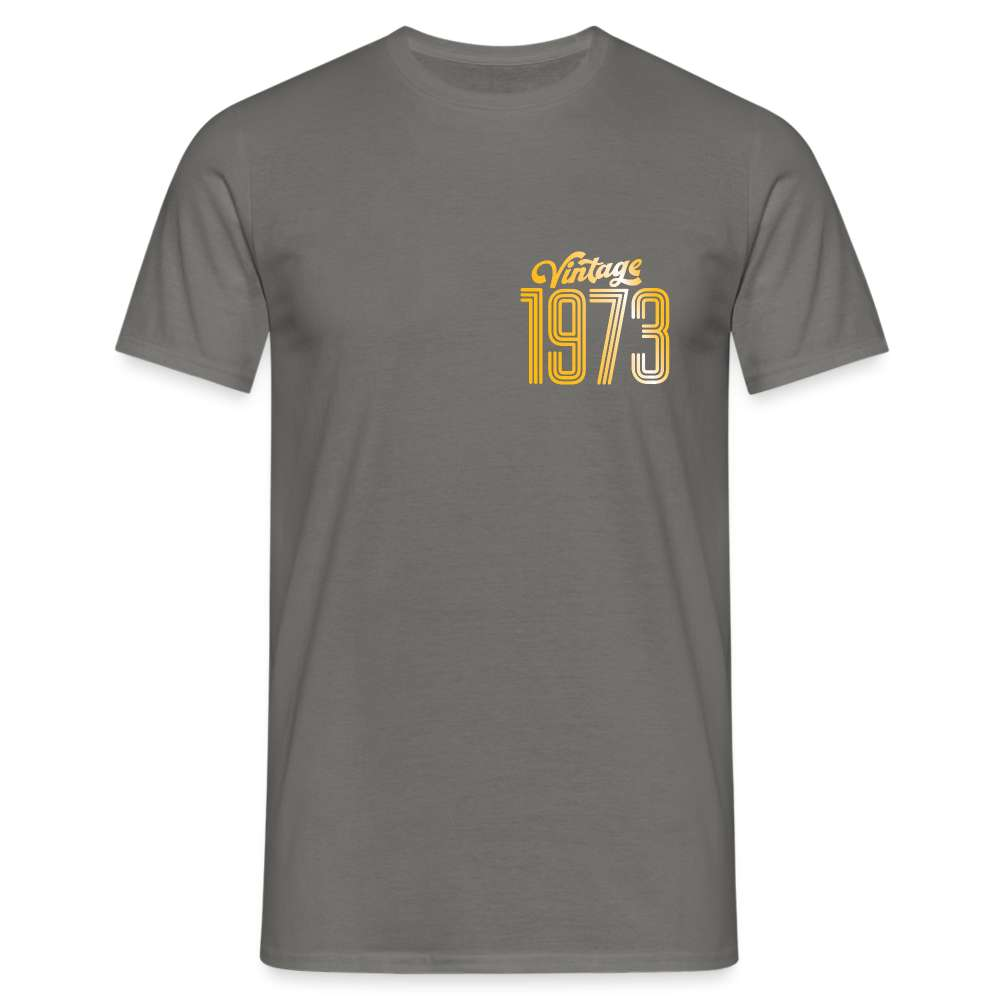 50. Geburtstag - Vintage 1973 - Geburtstags Geschenk - T-Shirt - Graphit