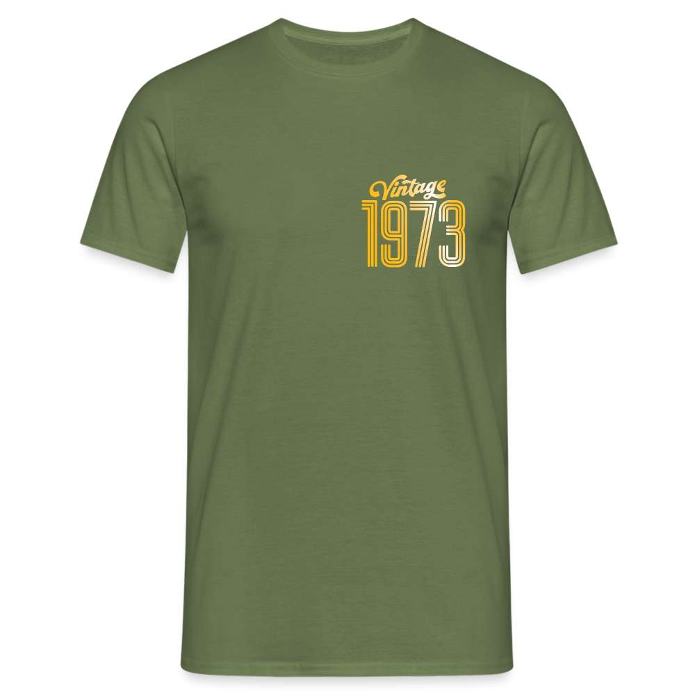 50. Geburtstag - Vintage 1973 - Geburtstags Geschenk - T-Shirt - Militärgrün