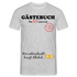 20.Geburtstag Gästebuch Wer unterschreibt kriegt einen Schnaps T-Shirt - Grau meliert