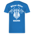 Wikinger Totenkopf Axt Böser Alter Mann Rückendruck Lustiges T-Shirt - Royalblau