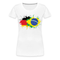 Deutsch Brasilien Flagge - German Brazil Flag - Damen Premium T-Shirt - weiß