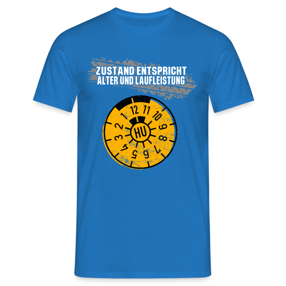 Mechaniker Shirt TÜV - Zustand entspricht Alter - Lustiges Geschenk T-Shirt - Royalblau