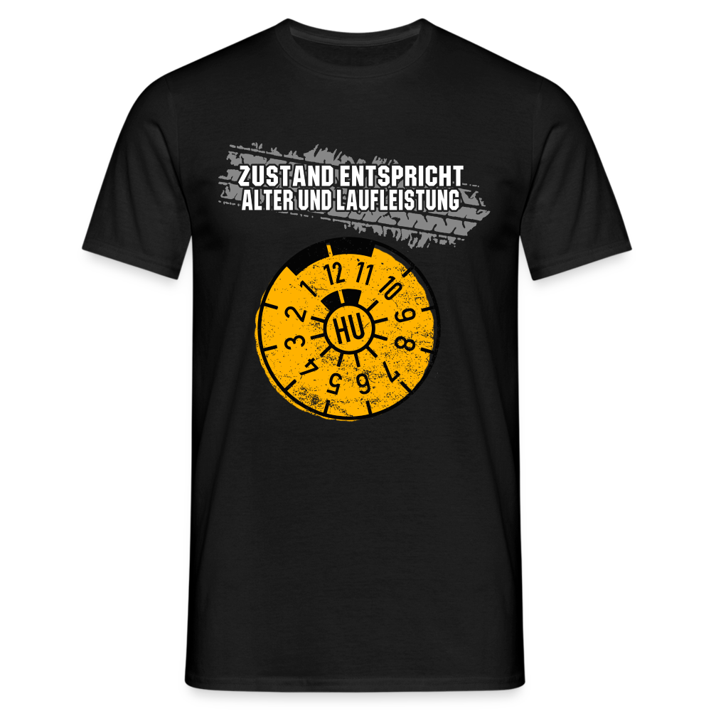 Mechaniker Shirt TÜV - Zustand entspricht Alter - Lustiges Geschenk T-Shirt - Schwarz