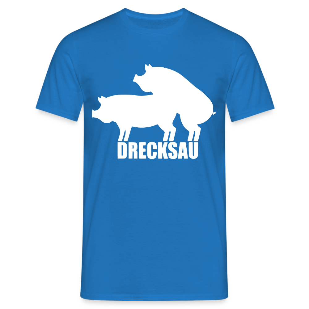 Lustig Schreine Bauern Shirt Drecksau Witziges T-Shirt - Royalblau