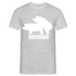Lustig Schreine Bauern Shirt Drecksau Witziges T-Shirt - Grau meliert