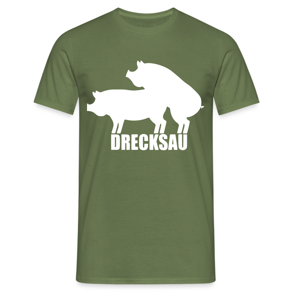 Lustig Schreine Bauern Shirt Drecksau Witziges T-Shirt - Militärgrün