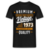50. Geburtstag - Vintage - Original Parts - Geboren 1973 - Geschenk T-Shirt - Schwarz