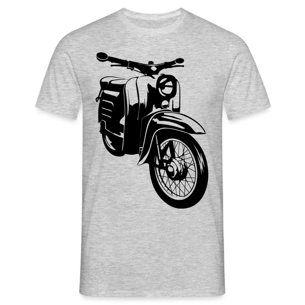 Simson Schwalbe DDR Moped T-Shirt - Grau meliert