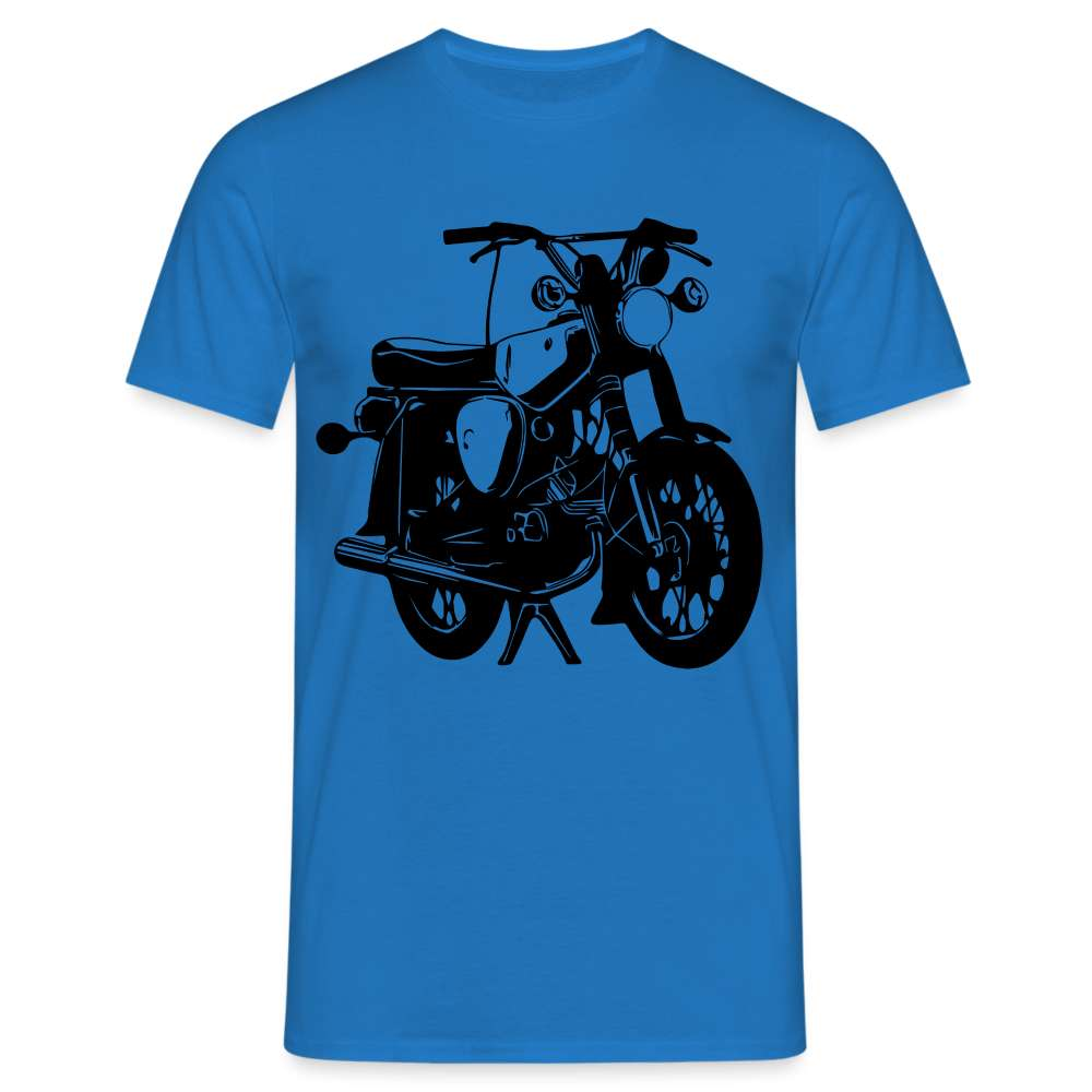 Simson S51 DDR Moped T-Shirt - Royalblau