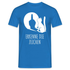Lustige Katze Schatten Mittelfinger Erkenne die Zeichen T-Shirt - Royalblau