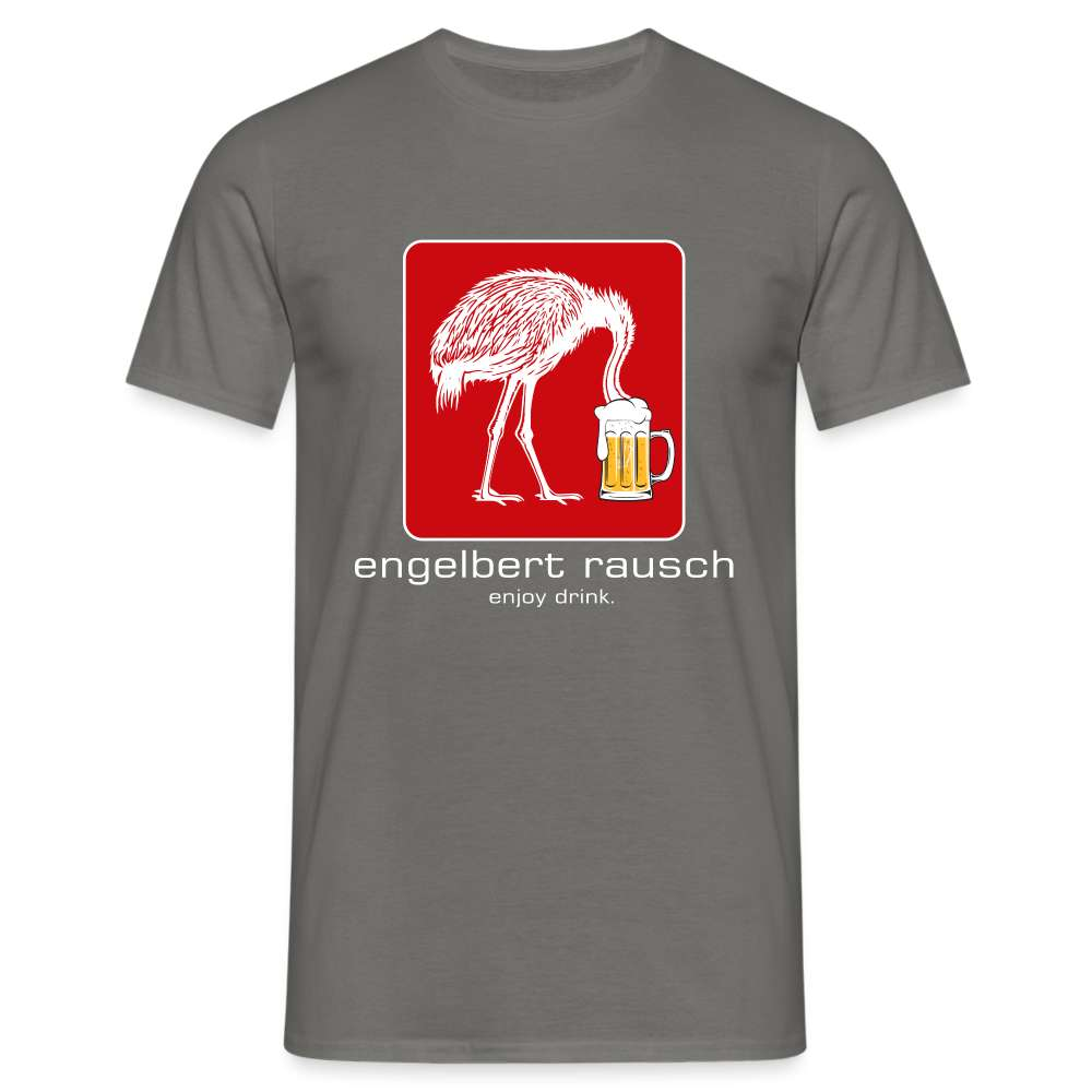 Engelbert Rausch Enjoy Drink Lustiges Parodie Bier Geschenk T-Shirt - Graphit