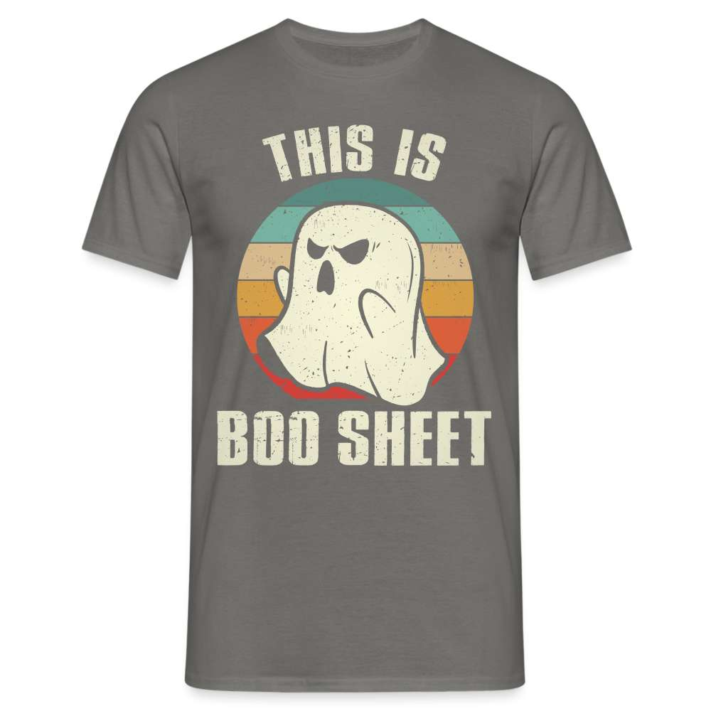 Halloween Kostüm - BOO SHEET- Lustiges Halloween T-Shirt - Graphit