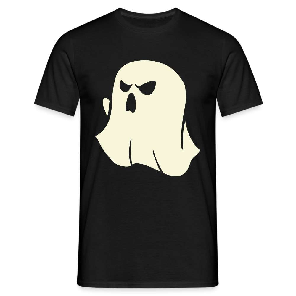 Halloween Bettlaken Geist - Lustiges Halloween Kostüm T-Shirt - Schwarz