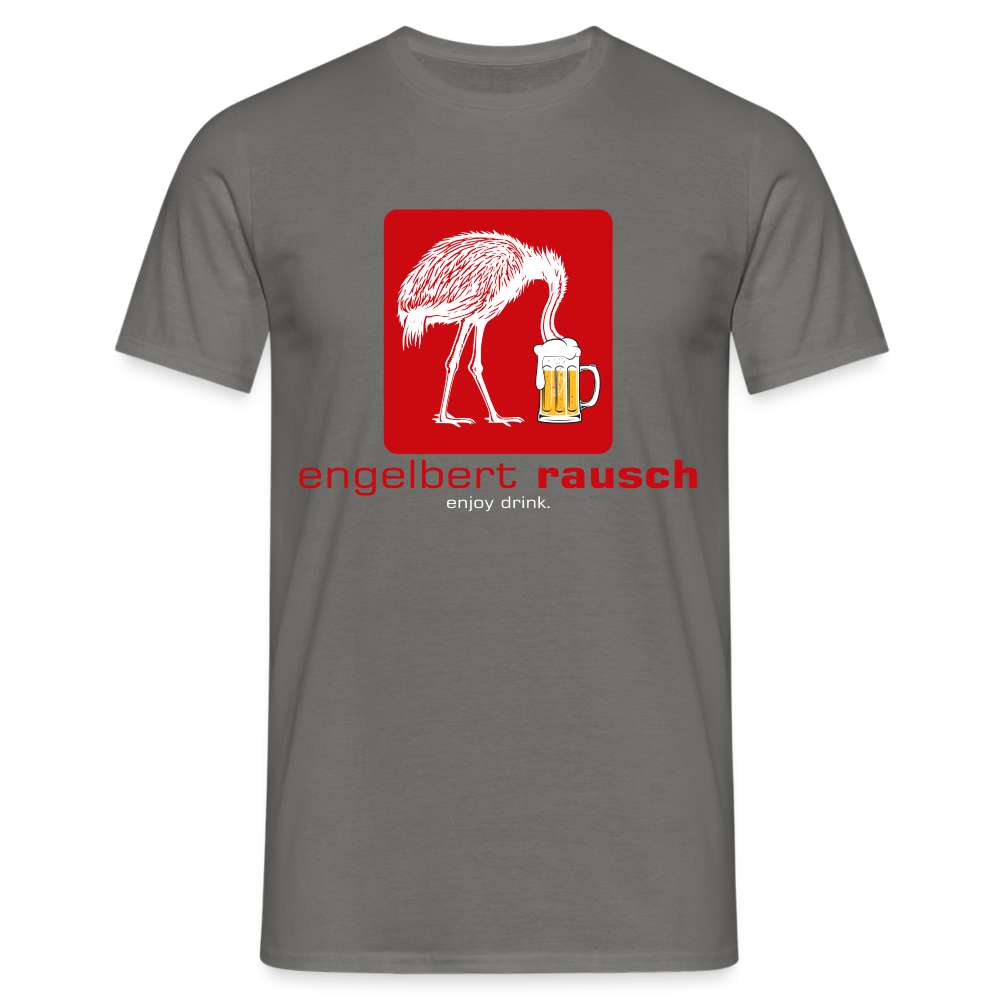 Engelbert Rausch witziges Bier Shirt Engelbert Rausch Parodie T-Shirt - Graphit