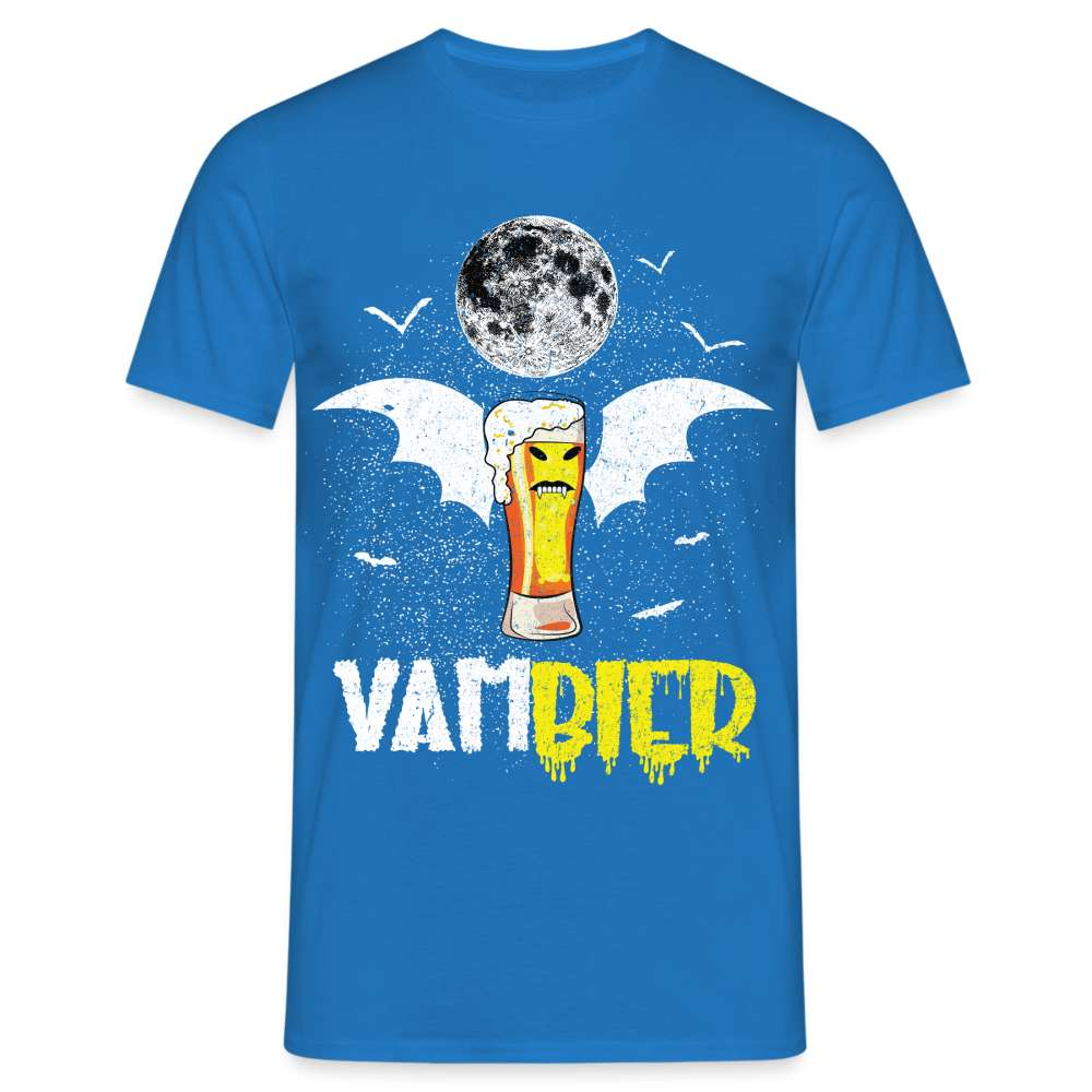 Halloween Bier Kostüm Shirt Vampire Vambier Lustiges T-Shirt - Royalblau