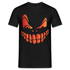 Halloween Kostüm Kürbis Gesicht Lustiges T-Shirt - Schwarz