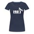 40. Geburtstag Pferdeliebhaberin 1983 Limited Edition Geschenk Frauen T-Shirt - Navy