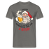 Weihnachten Sante Weihnachtsmann und Bier Lustiges T-Shirt - Graphit