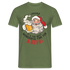 Weihnachten Sante Weihnachtsmann und Bier Lustiges T-Shirt - Militärgrün