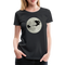 Weihnachtsmann Schlitten Drachen Mond Lustiges Geschenk Frauen Premium T-Shirt - Schwarz