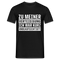 Lustiger Spruch zu meiner Verteidigung - ich war ohne Aufsicht T-Shirt - Schwarz