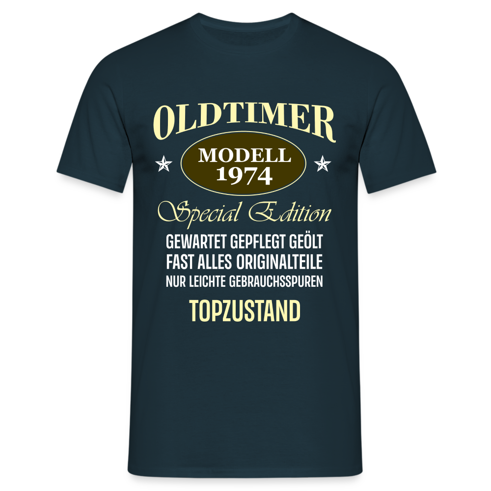 50.Geburtstag Oldtimer Modell 1974 Special Edition Lustiges Geschenk T-Shirt - Navy