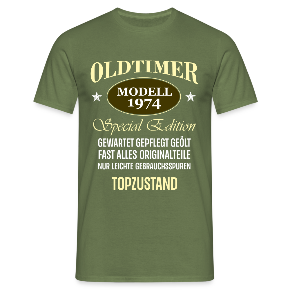 50.Geburtstag Oldtimer Modell 1974 Special Edition Lustiges Geschenk T-Shirt - Militärgrün