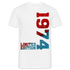 50. Geburtstag 1974 Limited Edition Geschenk T-Shirt - weiß
