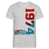 50. Geburtstag 1974 Limited Edition Geschenk T-Shirt - Grau meliert