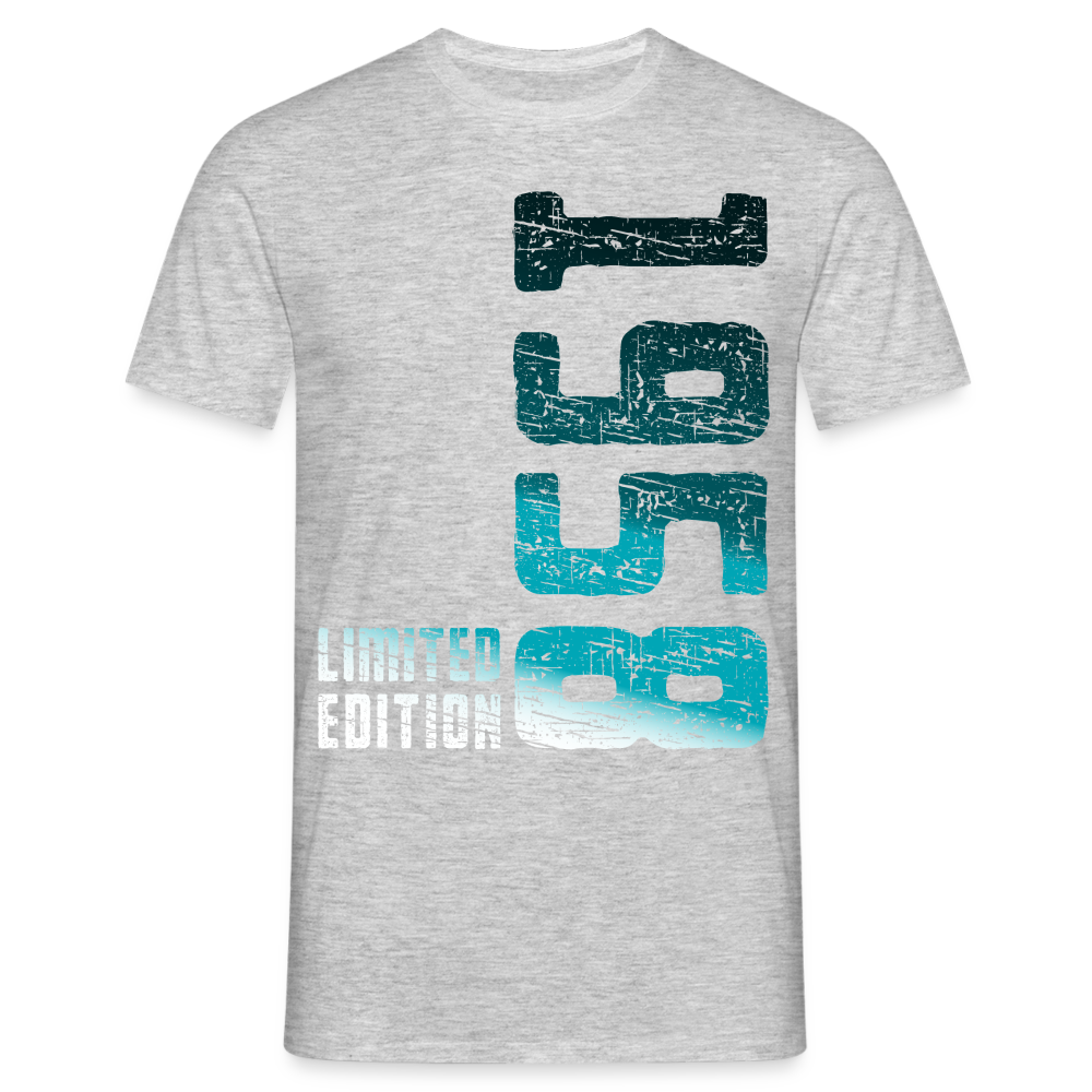 66. Geburtstag 1958 Limited Edition Geschenk T-Shirt - Grau meliert