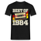 40.Geburtstag - Retro Style - Musik Kassette - Best Of 1984 - Geschenk T-Shirt - Schwarz