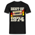 50.Geburtstag - Retro Style - Musik Kassette - Best Of 1974 - Geschenk T-Shirt - Schwarz