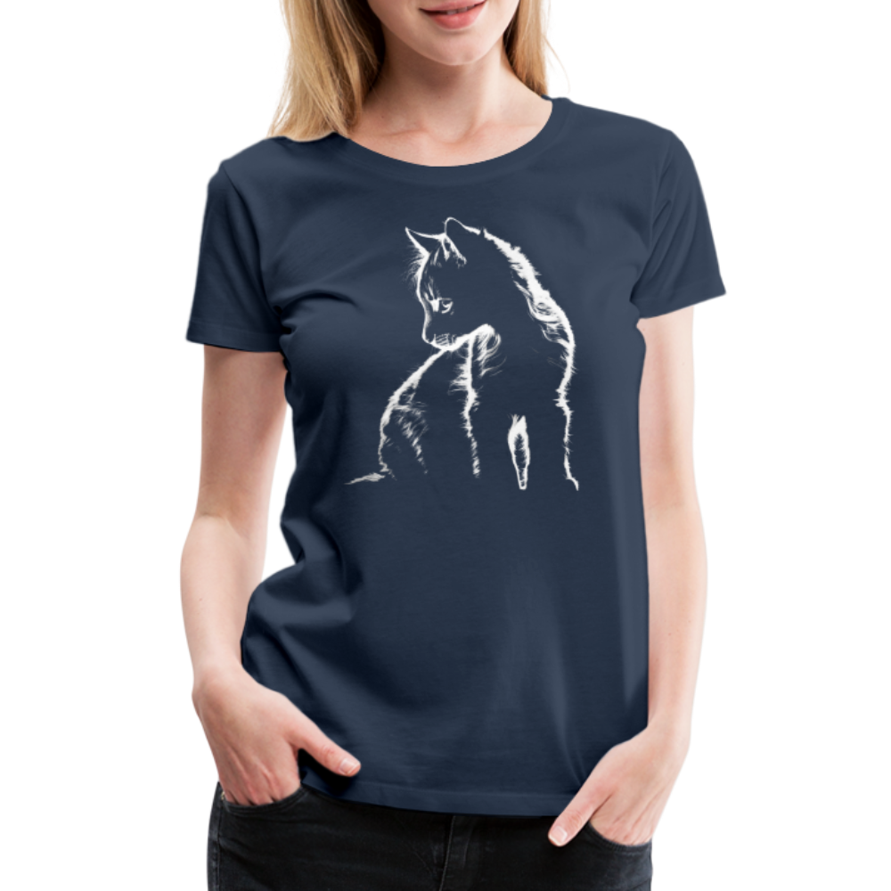 Süße Katze - Sweat Kitty - Baby Katze - Frauen Premium T-Shirt - Navy